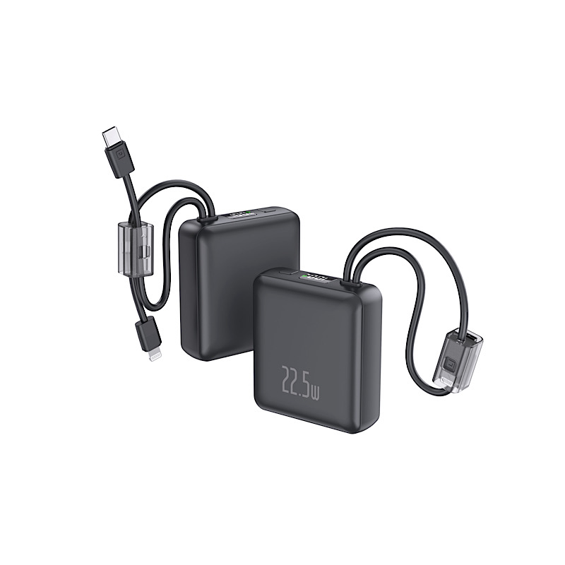 Dual Cables Mini 22.5W Power Bank 10000mAh Powerbank